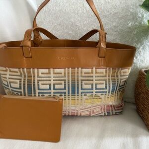 Givenchy Tan and Multicolor Tote Bag
